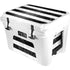 Black and White Striped Marble YETI Tundra 35 Hard Cooler Skin