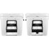 Black and White Striped Marble YETI Tundra 75 Hard Cooler Skin