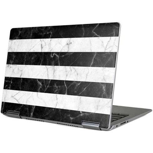 Black and White Striped Marble Yoga 710 14in Skin