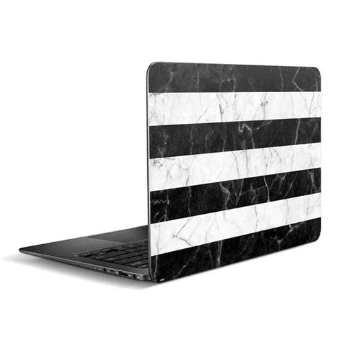 Black and White Striped Marble Zenbook UX305FA 13.3in Skin