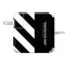 Black and White Stripes 85W Power Adapter (15 and 17 inch MacBook Pro Charger) Skin