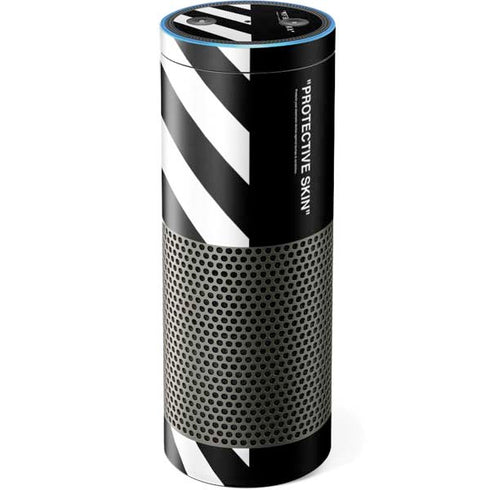 Black and White Stripes Amazon Echo Skin