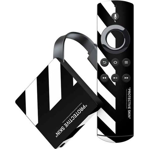 Black and White Stripes Amazon Fire TV Skin