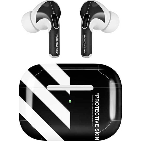 Black and White Stripes Apple AirPods Pro Skin