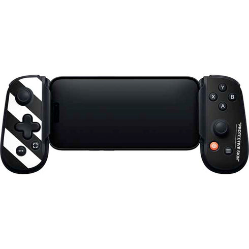 Black and White Stripes Backbone One for iPhone Game Controller Skin