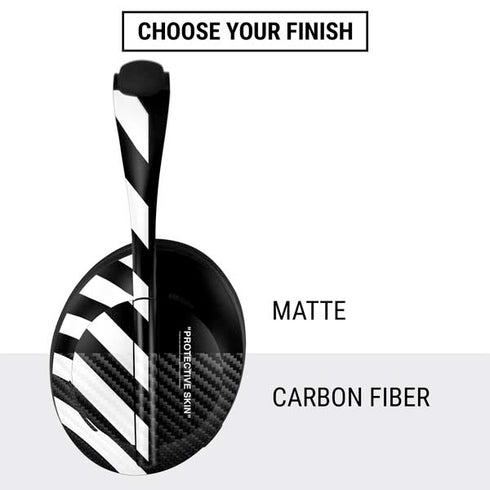 Black and White Stripes Bose Noise Cancelling Headphones 700 Skin