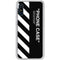Black and White Stripes Galaxy A10e Clear Case