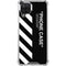 Black and White Stripes Galaxy A12 Clear Case