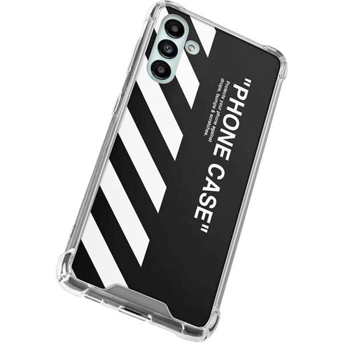 Black and White Stripes Galaxy A13 5G Clear Case