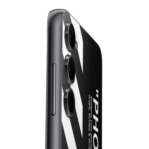 Black and White Stripes Galaxy A14 5G Skin