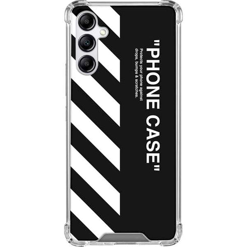 Black and White Stripes Galaxy A15 5G Clear Case