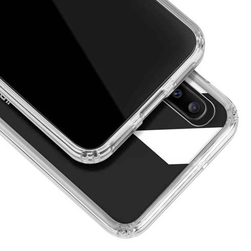 Black and White Stripes Galaxy A20 Clear Case