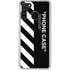 Black and White Stripes Galaxy A21 Clear Case