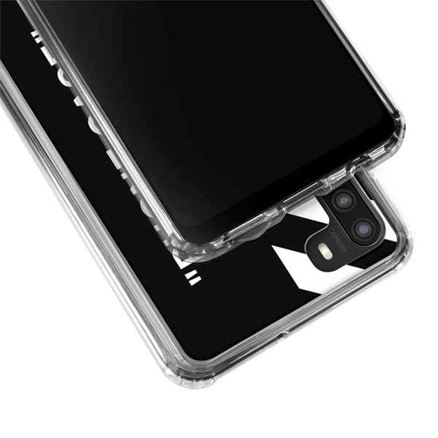 Black and White Stripes Galaxy A21 Clear Case