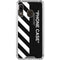 Black and White Stripes Galaxy A30 Clear Case