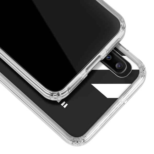 Black and White Stripes Galaxy A30 Clear Case