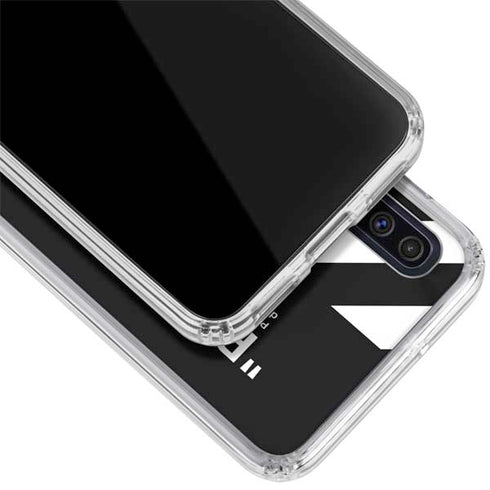 Black and White Stripes Galaxy A50 Clear Case