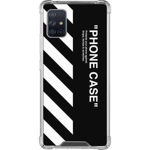 Black and White Stripes Galaxy A51 5G Clear Case