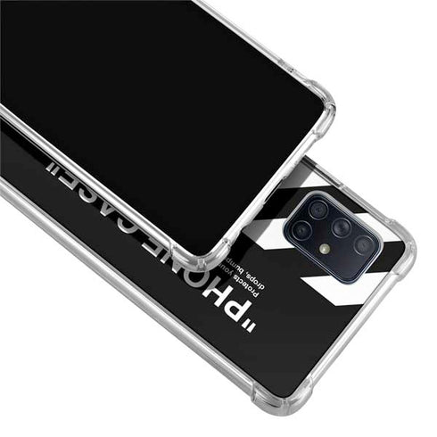 Black and White Stripes Galaxy A51 5G Clear Case