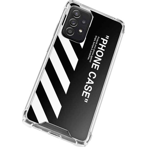 Black and White Stripes Galaxy A52 5G Clear Case