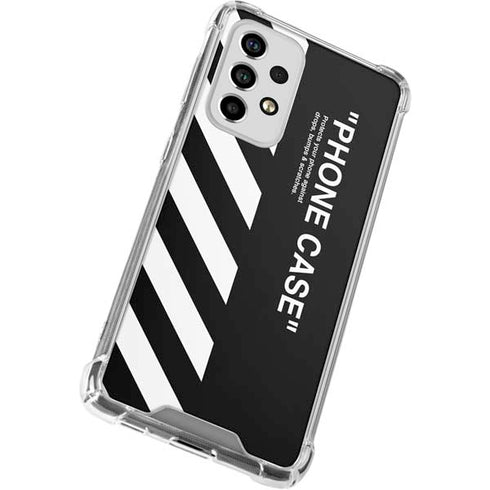 Black and White Stripes Galaxy A53 5G Clear Case