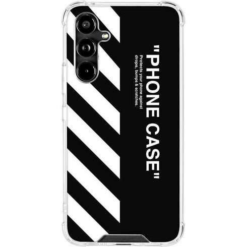 Black and White Stripes Galaxy A54 5G Clear Case