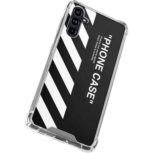Black and White Stripes Galaxy A54 5G Clear Case
