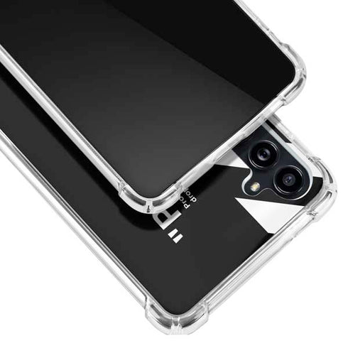 Black and White Stripes Galaxy A54 5G Clear Case