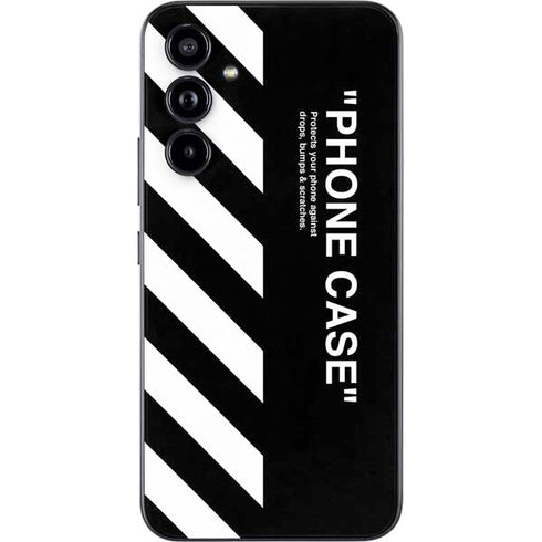 Black and White Stripes Galaxy A54 5G Skin