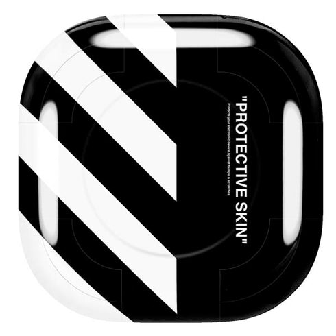 Black and White Stripes Galaxy Buds Pro Skin