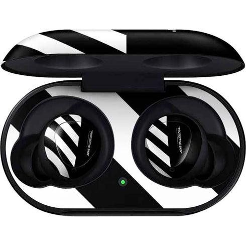 Black and White Stripes Galaxy Buds Skin