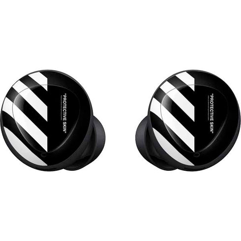 Black and White Stripes Galaxy Buds Skin