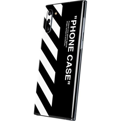 Black and White Stripes Galaxy Note 10 Skin