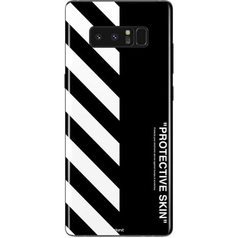 Black and White Stripes Galaxy Note 8 Skin