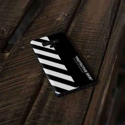 Black and White Stripes Galaxy Note 9 Skin