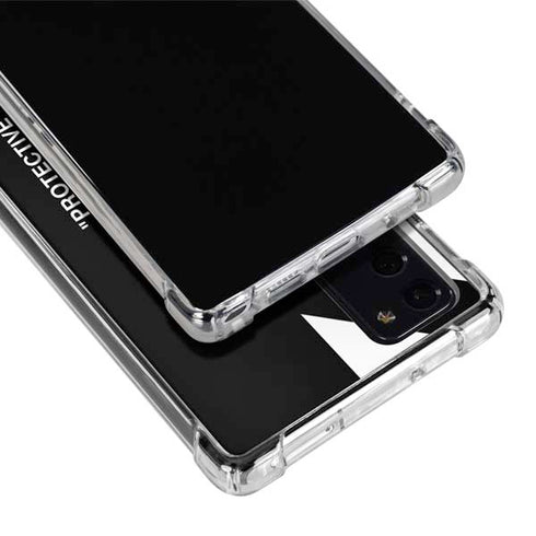 Black and White Stripes Galaxy Note20 5G Clear Case
