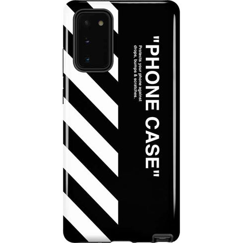 Black and White Stripes Galaxy Note20 5G Pro Case