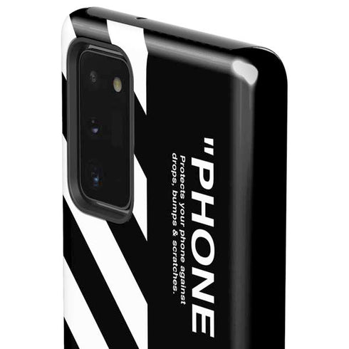 Black and White Stripes Galaxy Note20 5G Pro Case