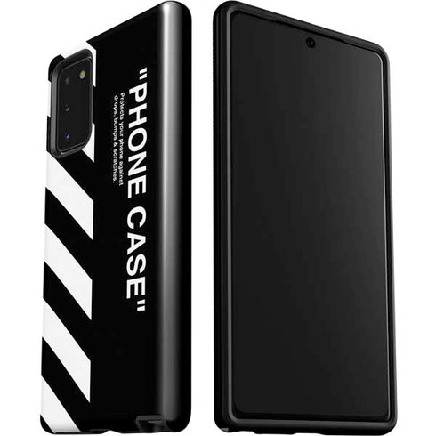 Black and White Stripes Galaxy Note20 5G Pro Case