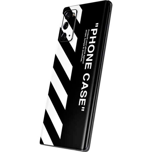 Black and White Stripes Galaxy Note20 5G Skin