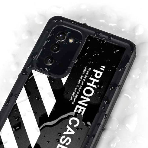 Black and White Stripes Galaxy Note20 5G Waterproof Case