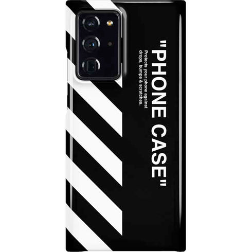 Black and White Stripes Galaxy Note20 Ultra 5G Lite Case