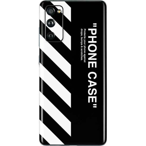 Black and White Stripes Galaxy S20 Fan Edition Skin