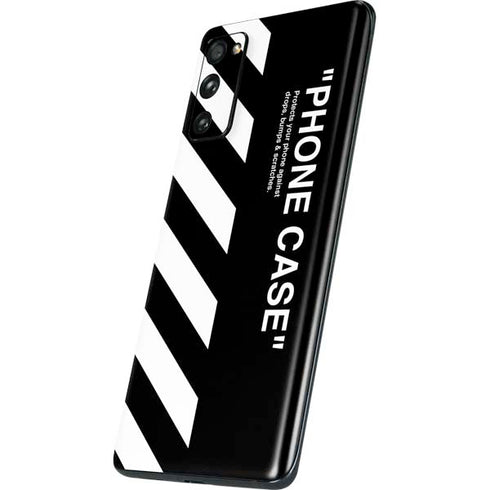 Black and White Stripes Galaxy S20 Fan Edition Skin