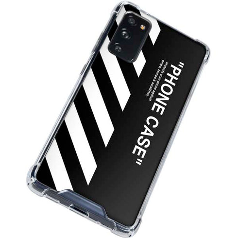 Black and White Stripes Galaxy S20 FE Clear Case