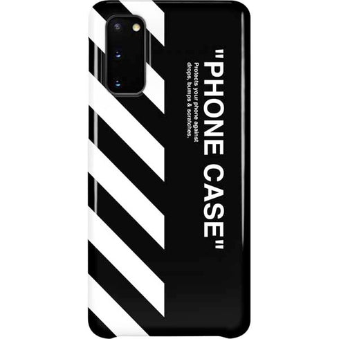 Black and White Stripes Galaxy S20 Lite Case