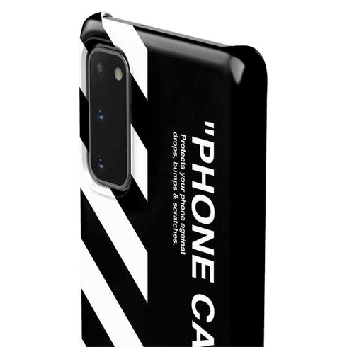 Black and White Stripes Galaxy S20 Lite Case