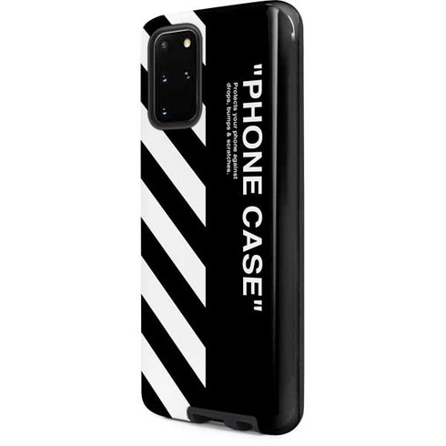 Black and White Stripes Galaxy S20 Plus Pro Case