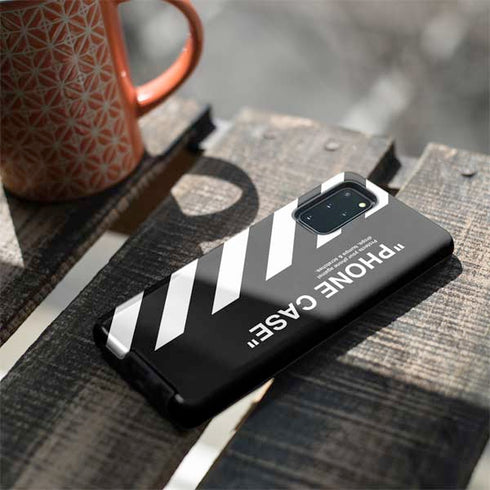 Black and White Stripes Galaxy S20 Plus Pro Case