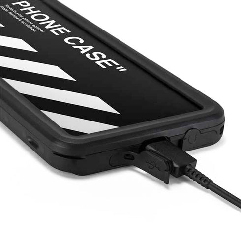 Black and White Stripes Galaxy S20 Plus Waterproof Case